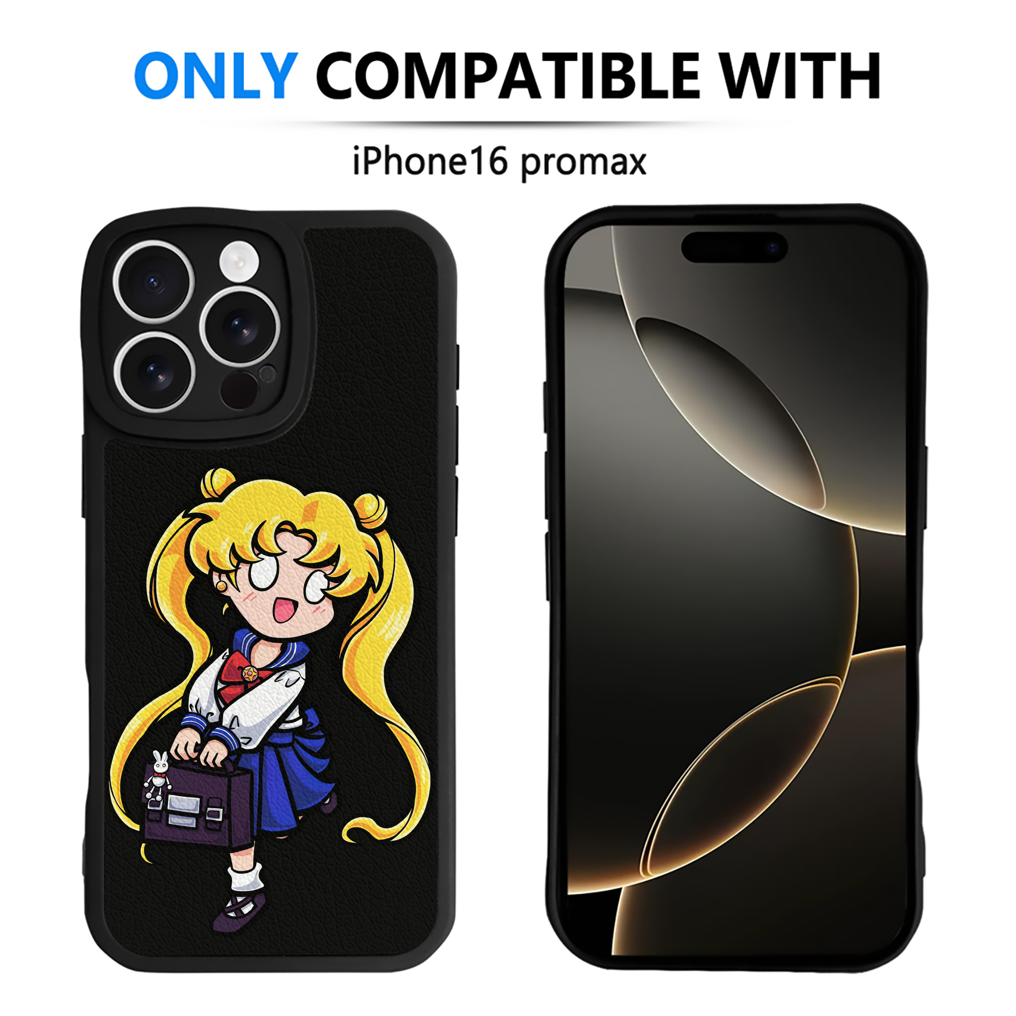 （画像用） 美少女戦士セーラームーン 愛野 美奈子 あいの みなこ Sailor Moon Aino Minako 【iPhone 16シリーズ対応】シリコンスマホケース（レザー調） 材質：シリコン
